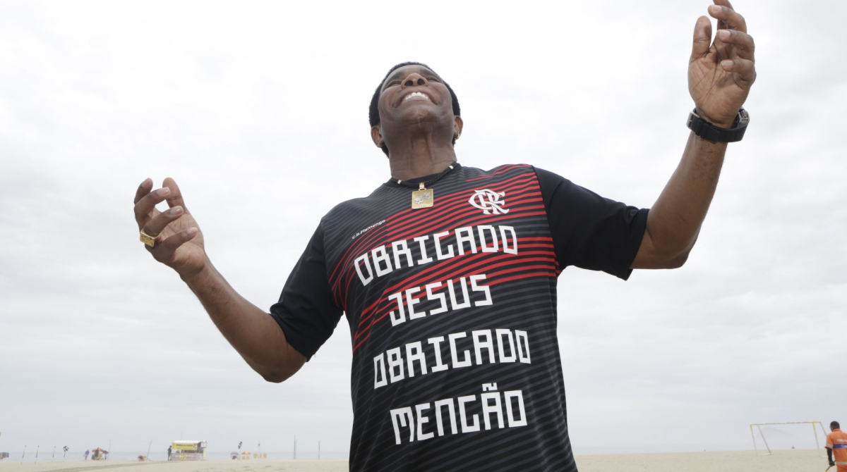 Rio,14/11/2019 -COPACABANA- Especial, Neguinho da Beija Flor, faz musica para homenagear Jorge Jesus. Na foto, Neguinho da Beija Flor .Foto: Cléber Mendes/Agência O Dia - Cléber Mendes