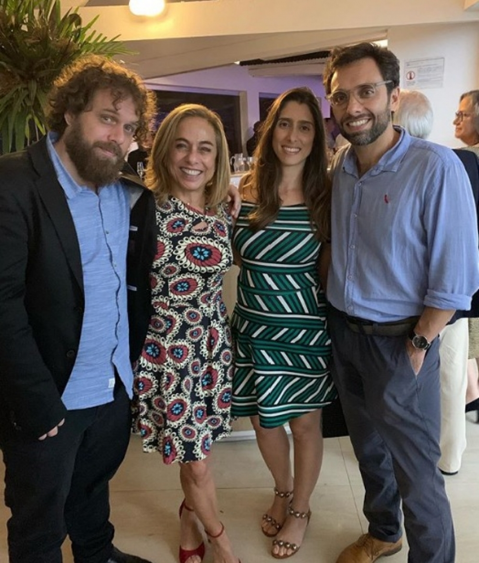 João Velho, Cissa Guimarães, Andrea Brito e Thomaz Velho - Reprodução/Instagram