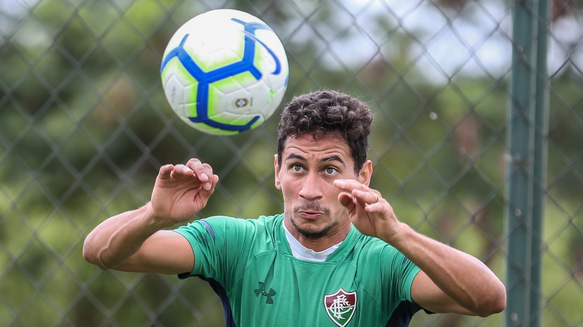 Rio de Janeiro - 12/11/2019 - CT do Fluminense.
Fluminense treina esta manhã no CT do Fluminense.
FOTO: LUCAS MERÇON / FLUMINENSE F.C.
 
.
IMPORTANTE: Imagem destinada a uso institucional e divulgação, seu 
uso comercial está vetado incondicionalmente por seu autor e o 
Fluminense Football Club.É obrigatório mencionar o nome do autor ou 
usar a imagem.
.
IMPORTANT: Image intended for institutional use and distribution. 
Commercial use is prohibited unconditionally by its author and 
Fluminense Football Club. It is mandatory to mention the name of the 
author or use the image.
.
IMPORTANTE: Imágen para uso solamente institucional y distribuición. 
El uso comercial es prohibido por su autor y por el Fluminense 
Football Club. És mandatório mencionar el nombre del autor ao usar 
el imágen. - Lucas Mercon/fluminense