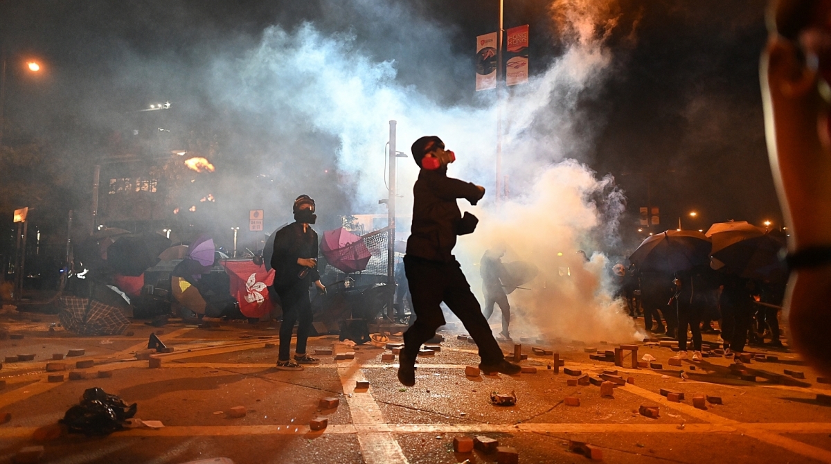 Protesto em Hong Kong - AFP
