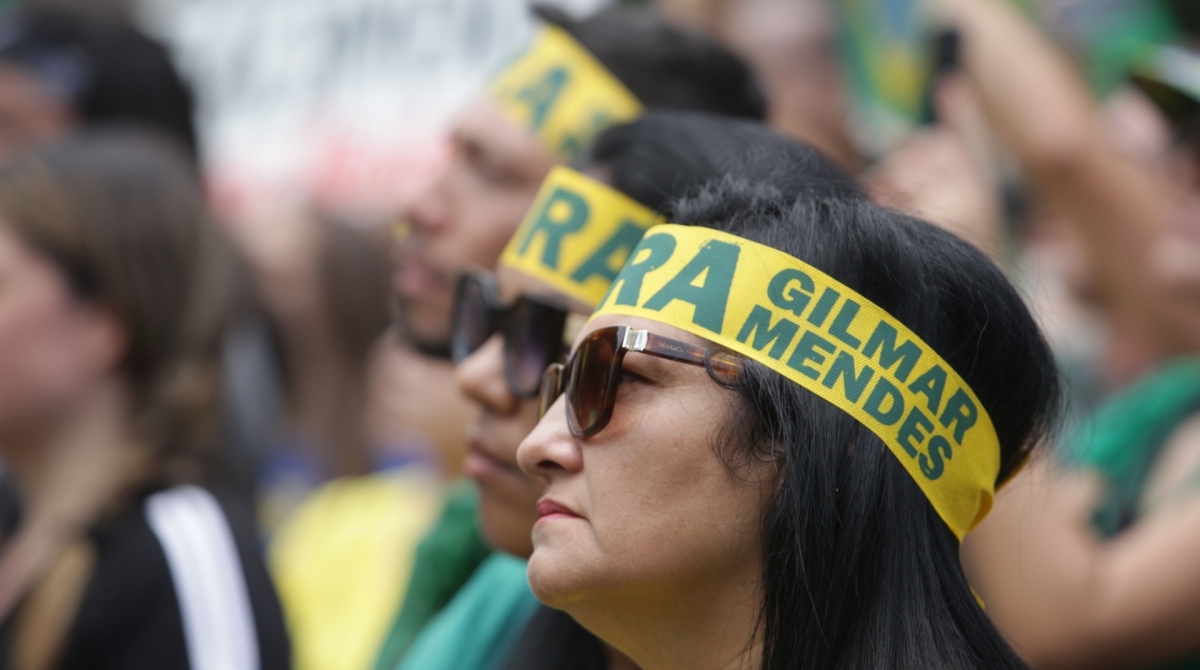 Rio, 17/11/2019  - Ato Pro Bolsonaro e contra Gilmar Mendes. Copacabana, zona sul  do Rio,  Foto: Ricardo Cassiano/Agencia O Dia
