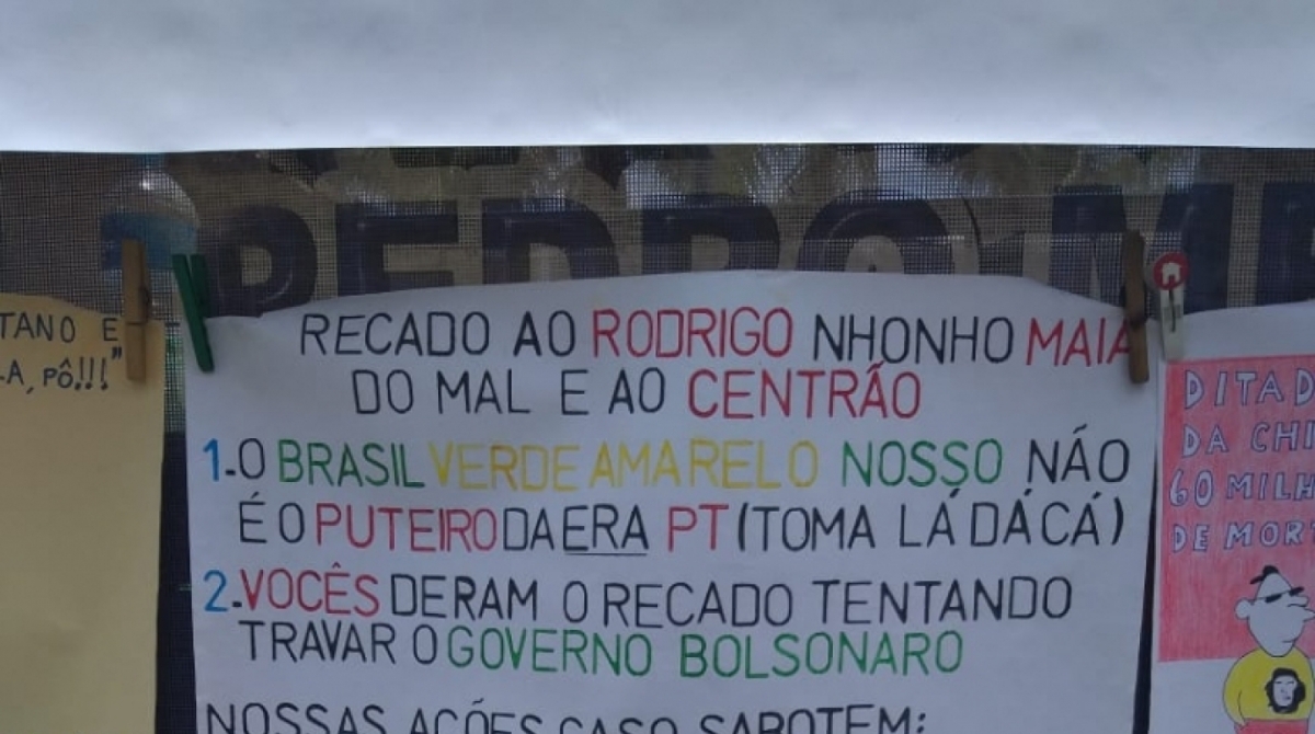 Manifestação em Copacabana
