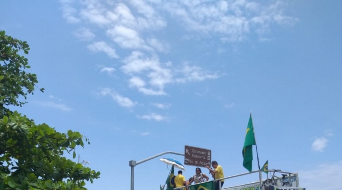Manifestação em Copacabana