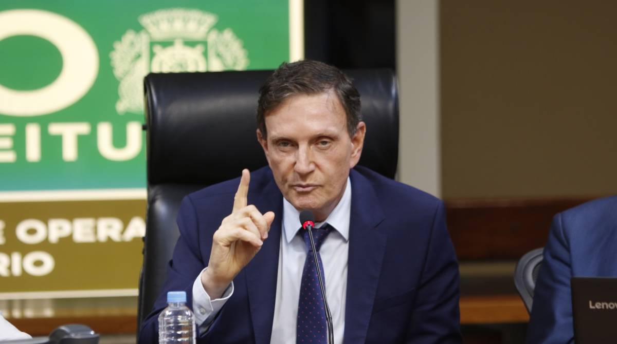 Rio de Janeiro - RJ - 18/11/2019 - Geral - Plano Verao Prefeitura do Rio de Janeiro - Prefeitura apresentou na manha de hoje, no Centro de Operaçoes da Prefeitura do Rio, na Cidade Nova, centro do Rio, o Plano Verao 2019/2020 - na foto, prefeito Marcelo Crivella - Foto Reginaldo Pimenta / Agencia O Dia - Reginaldo Pimenta / Agencia O Dia