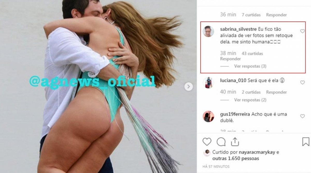 Internautas comentam celulites de Paolla Oliveira