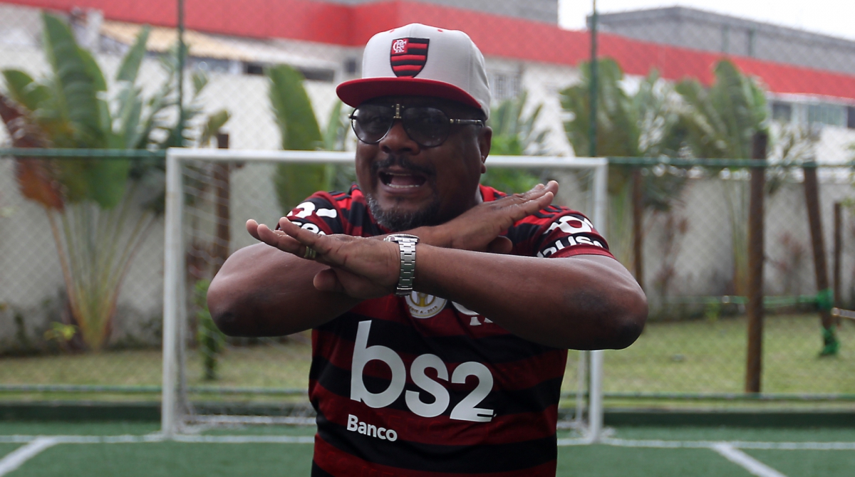 Rio de Janeiro 19/11/2019 - Marcao, pai e empresario do jogador Gerson. Foto: Luciano Belford/Agencia O Dia