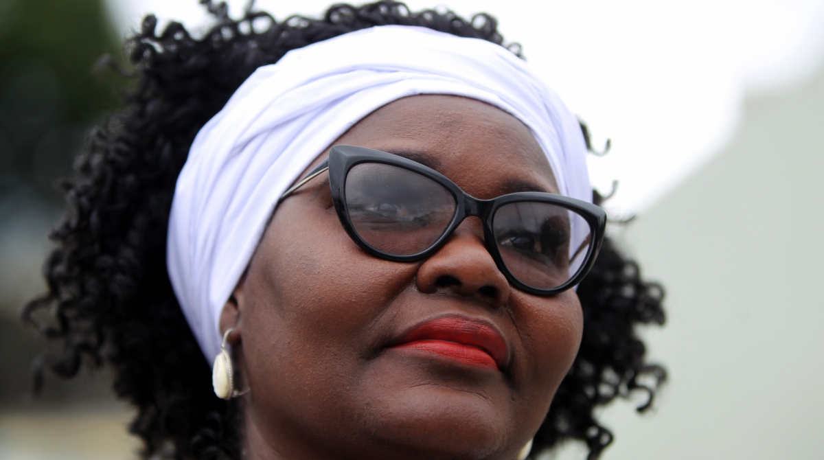 Rio de Janeiro 20/11/2019 - Dia da Consci&ecirc;ncia Negra tem homenagens no monumento de Zumbi dos Palmares. Na foto acima Jaciara da Cruz Gomes. Foto: Luciano Belford/Agencia O Dia