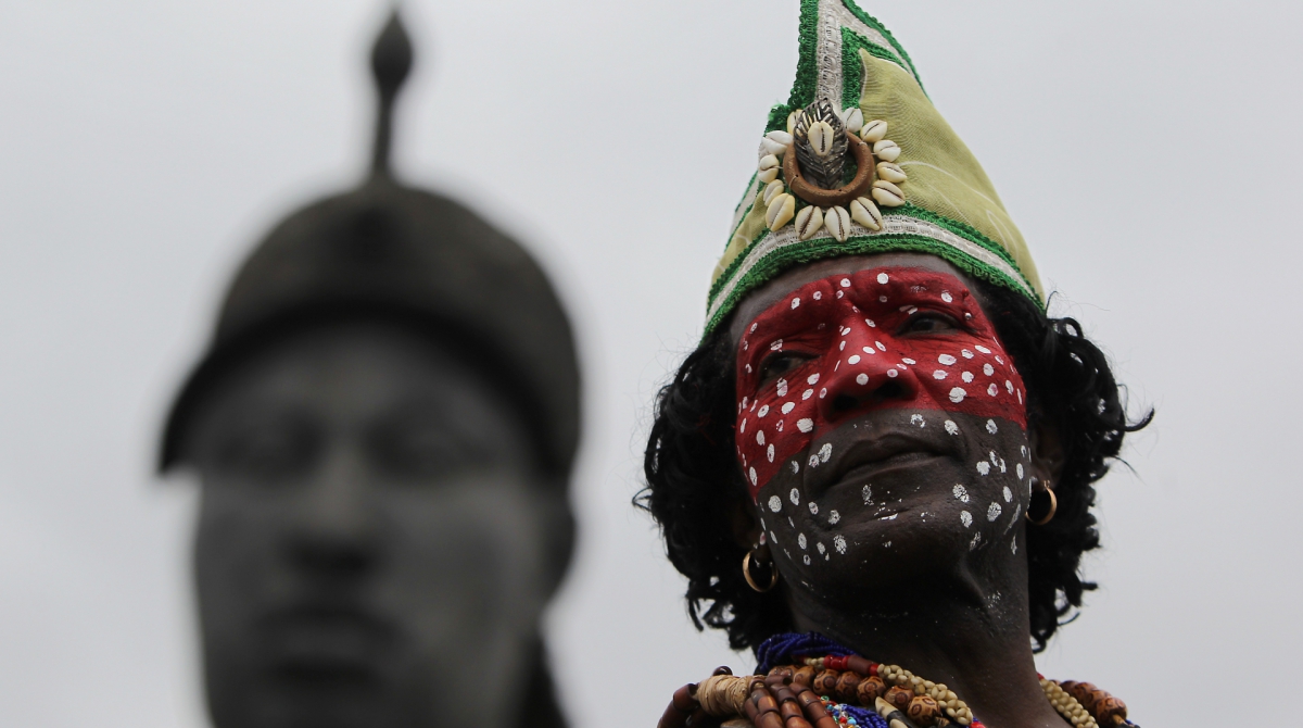 Rio de Janeiro 20/11/2019 - Dia da Consci&ecirc;ncia Negra tem homenagens no monumento de Zumbi dos Palmares. Foto: Luciano Belford/Agencia O Dia