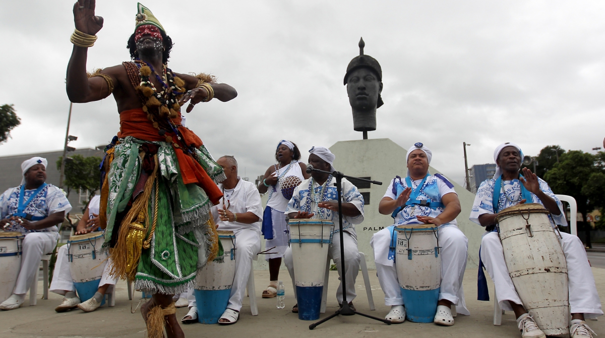 Rio de Janeiro 20/11/2019 - Dia da Consci&ecirc;ncia Negra tem homenagens no monumento de Zumbi dos Palmares. Foto: Luciano Belford/Agencia O Dia
