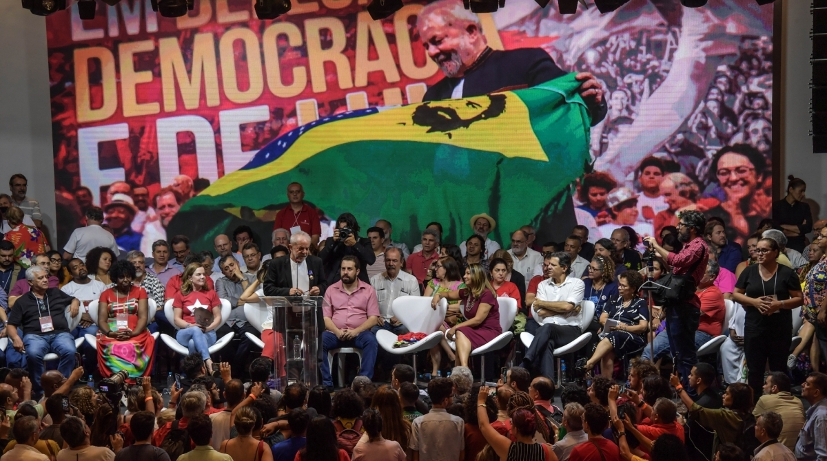Congresso do PT, que aconteceu nesta sexta, em São Paulo - Nelson Almeida / AFP