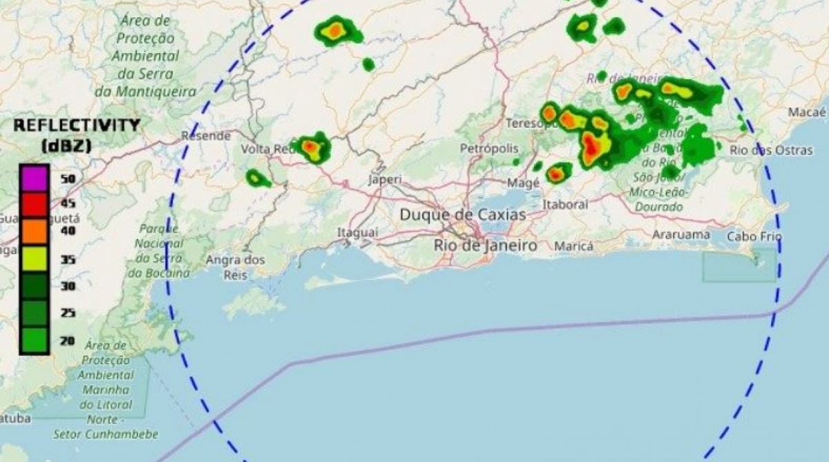 Rio estava em est&aacute;gio de aten&ccedil;&atilde;o; choveu em v&aacute;rios pontos da cidade neste s&aacute;bado - Reprodu&ccedil;&atilde;o