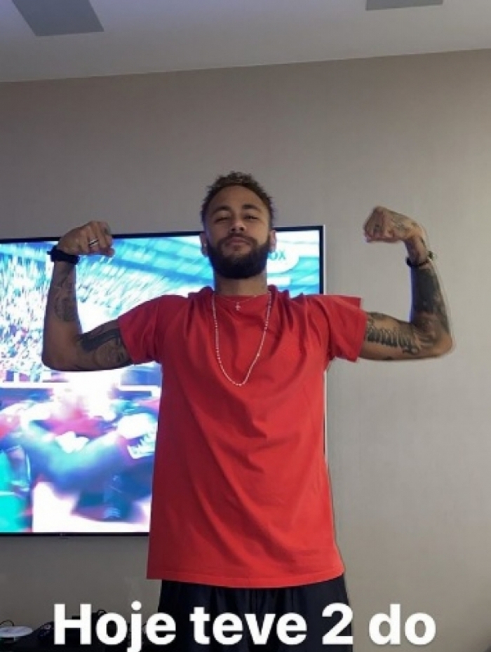 Neymar vai à loucura com virada e título do Flamengo na Libertadores 