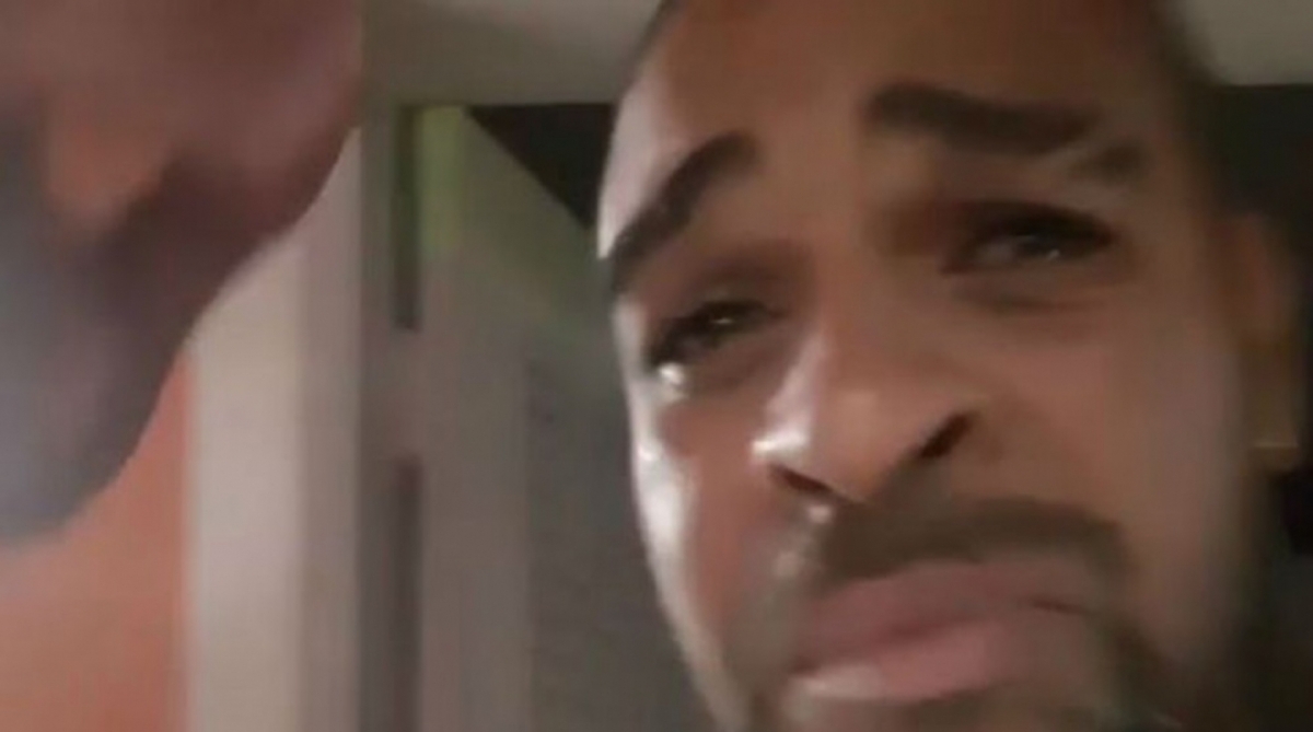 Adriano se emociona com título do Flamengo - Reprodução