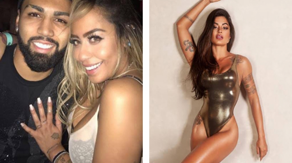 Gabigol com Rafaella Santos e Aline Riscado - Reprodução Internet/Divulgação