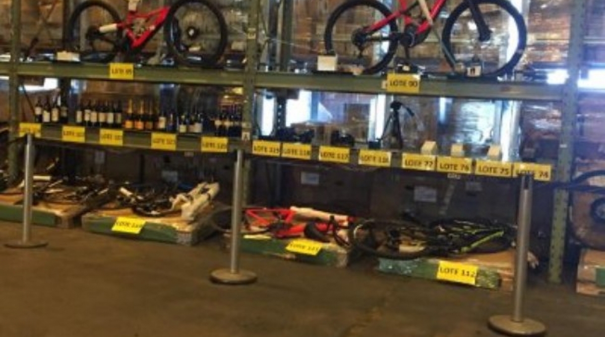 Material apreendido pela Receita e que est&aacute; no leil&atilde;o