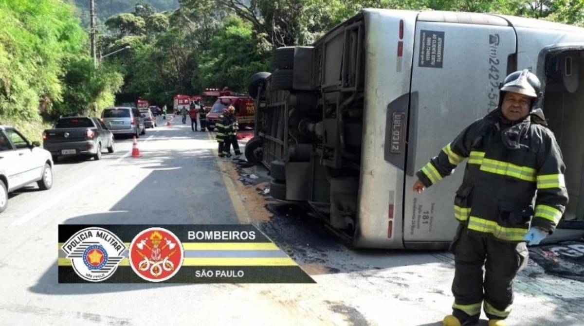 De acordo com os Bombeiros, 20 jovens sofreram ferimentos leves e outros 29 estão ilesos - Divulgação/Corpo de Bombeiros de São Paulo