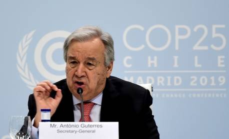 Chefe da ONU considera 'lamentável' resposta global às mudanças climáticas