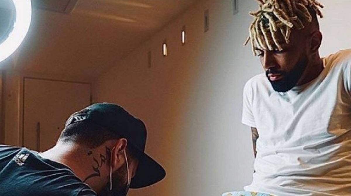 Gabigol tatuou ta&ccedil;a da Libertadores e eternizou conquista - Reprodução/Instagram