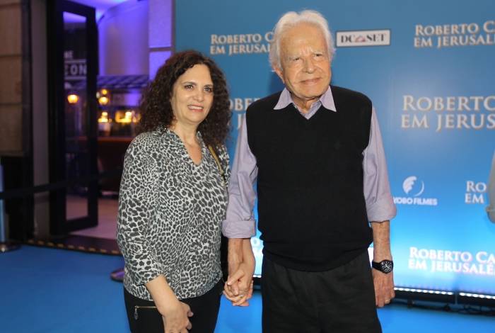 Na foto acima, Cid Moreira e Fátima. - Luciano Belford/Agência O Dia