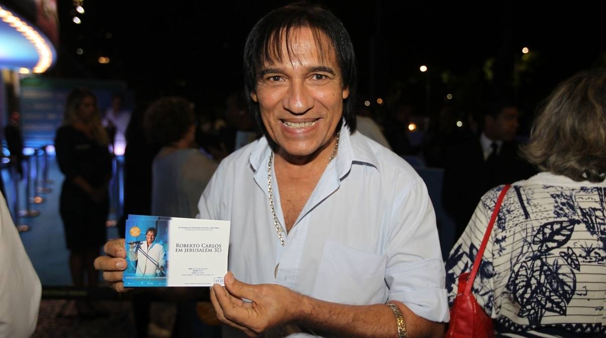 Rio de Janeiro 02/12/2019 - Roberto Carlos comemora filme em 3D. Na foto acima o sósia Carlos Evanney. Foto: Luciano Belford/Agencia O Dia