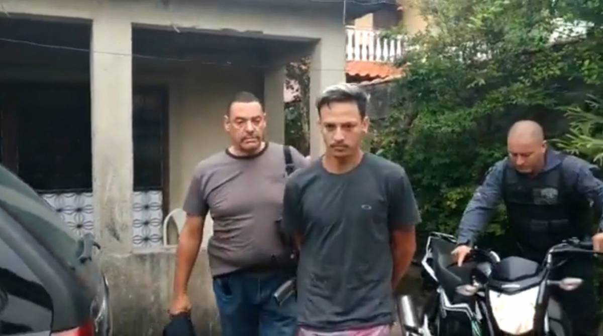 Wemerson Roberto da Silva Camilo foi preso em flagrante com um moto roubada - Reprodu&ccedil;&atilde;o de v&iacute;deo