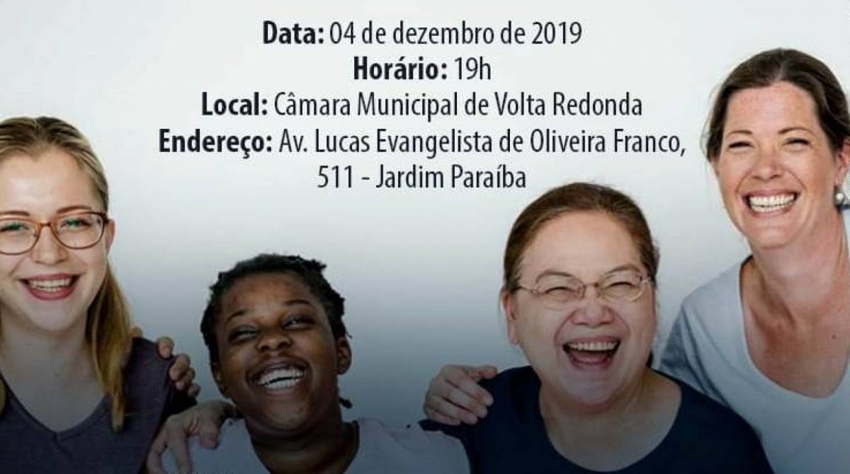 Evento será nesta quarta, 04, às 19h, na Câmara Municipal - Divulgação