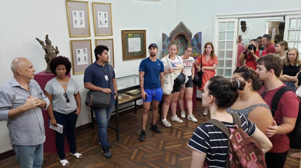 Os universitÃ¡rios holandeses conheceram a exposiÃ§Ã£o 'Africanidades', no Complexo Cultural 