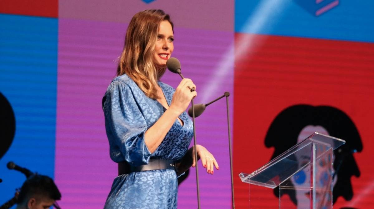 Fernanda Lima em evento em S&atilde;o Paulo - Ag.News