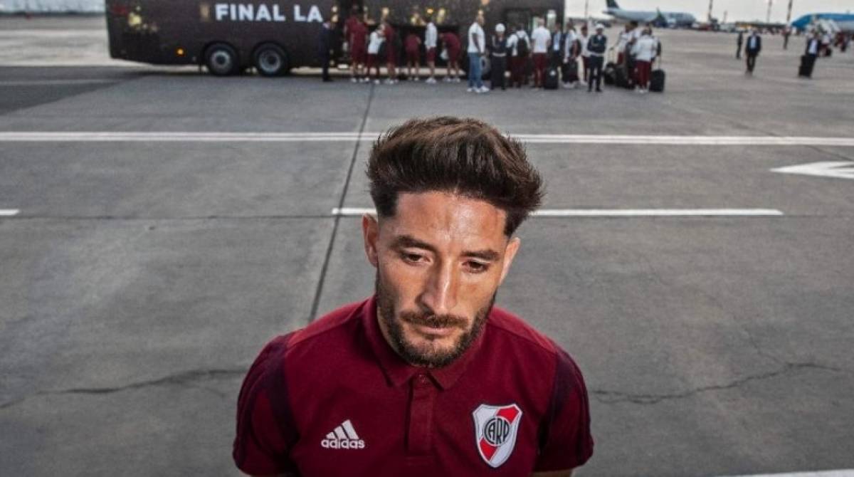Milton Casco, lateral do River Plate - AFP