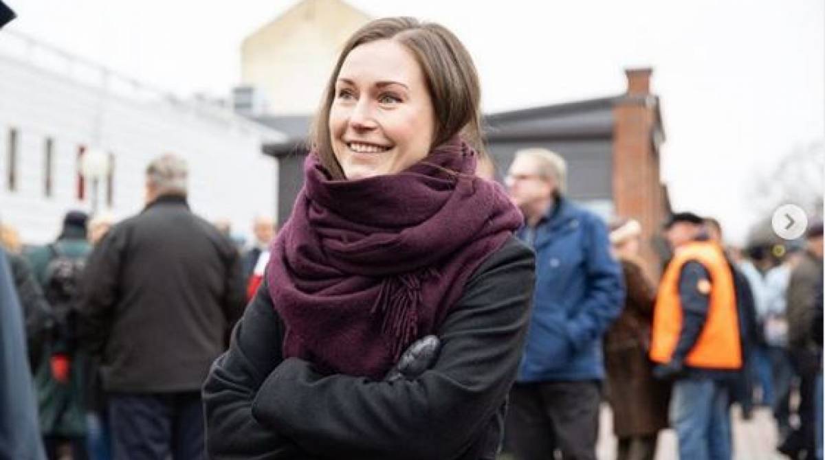 'Nunca pensei em minha idade ou gênero. Penso nas razões pelas quais entrei na política e naquelas coisas pelas quais ganhei a confiança do eleitorado', diz Sanna Marin - Reprodução/ Instagram