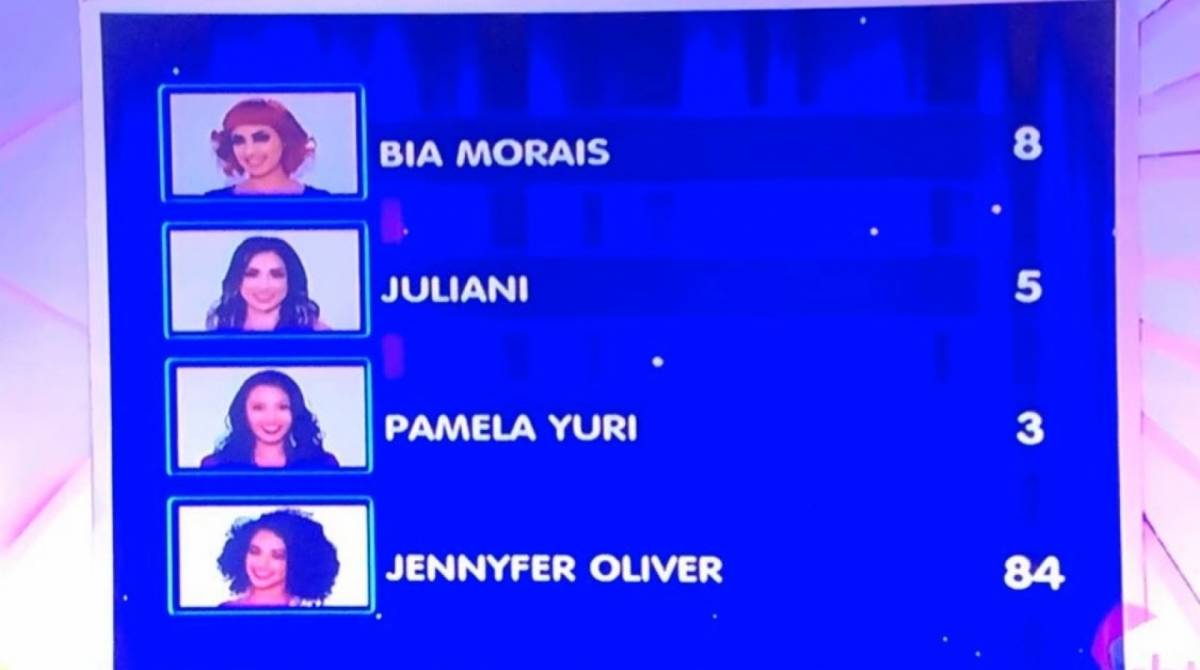 Candidata Jennyfer Oliver ganhou pelo voto do público