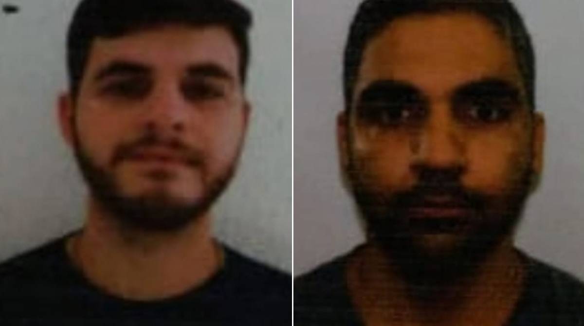 J&uacute;lio Vicente dos Santos Neves e Thiago Cotrim Chambarelli - Divulgação / Seap