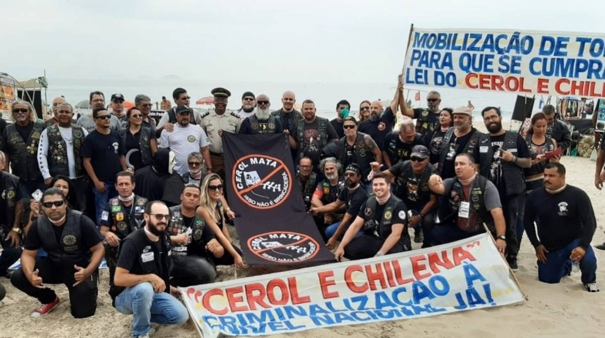 Motociclistas do Rio fazem campanha contra uso de cerol e linha chilena nas pipas
 - Guarda Municipal / Divulgação