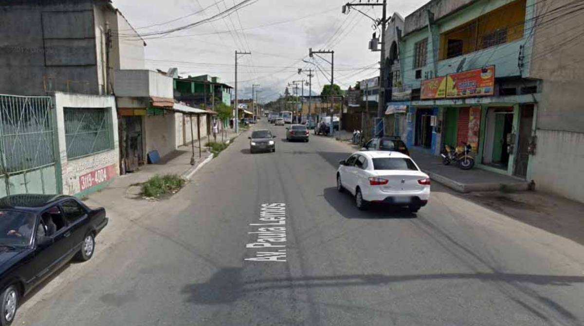 Caso aconteceu na Avenida Paula Lemos, no bairro Mutuá - Reprodução / Google Street View