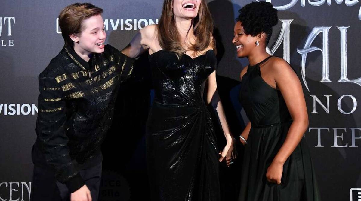 Shiloh, Angelina Jolie e Zahara - AFP