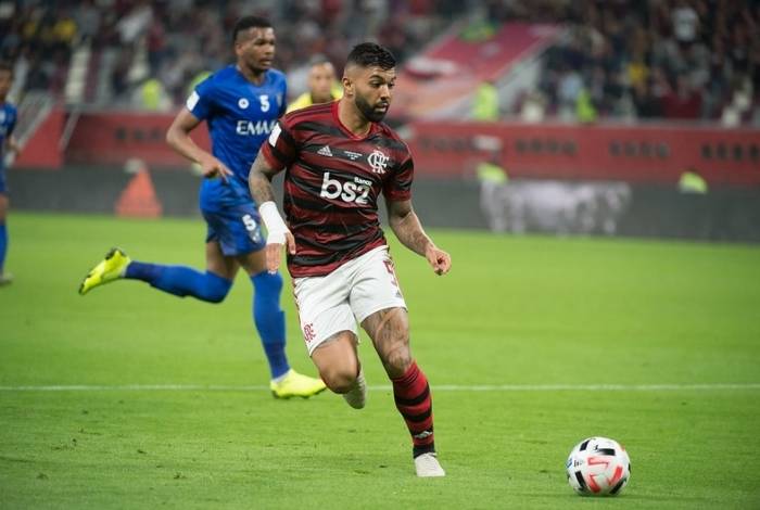 Gabigol na vitória do Flamengo sobre o Al-Hilal