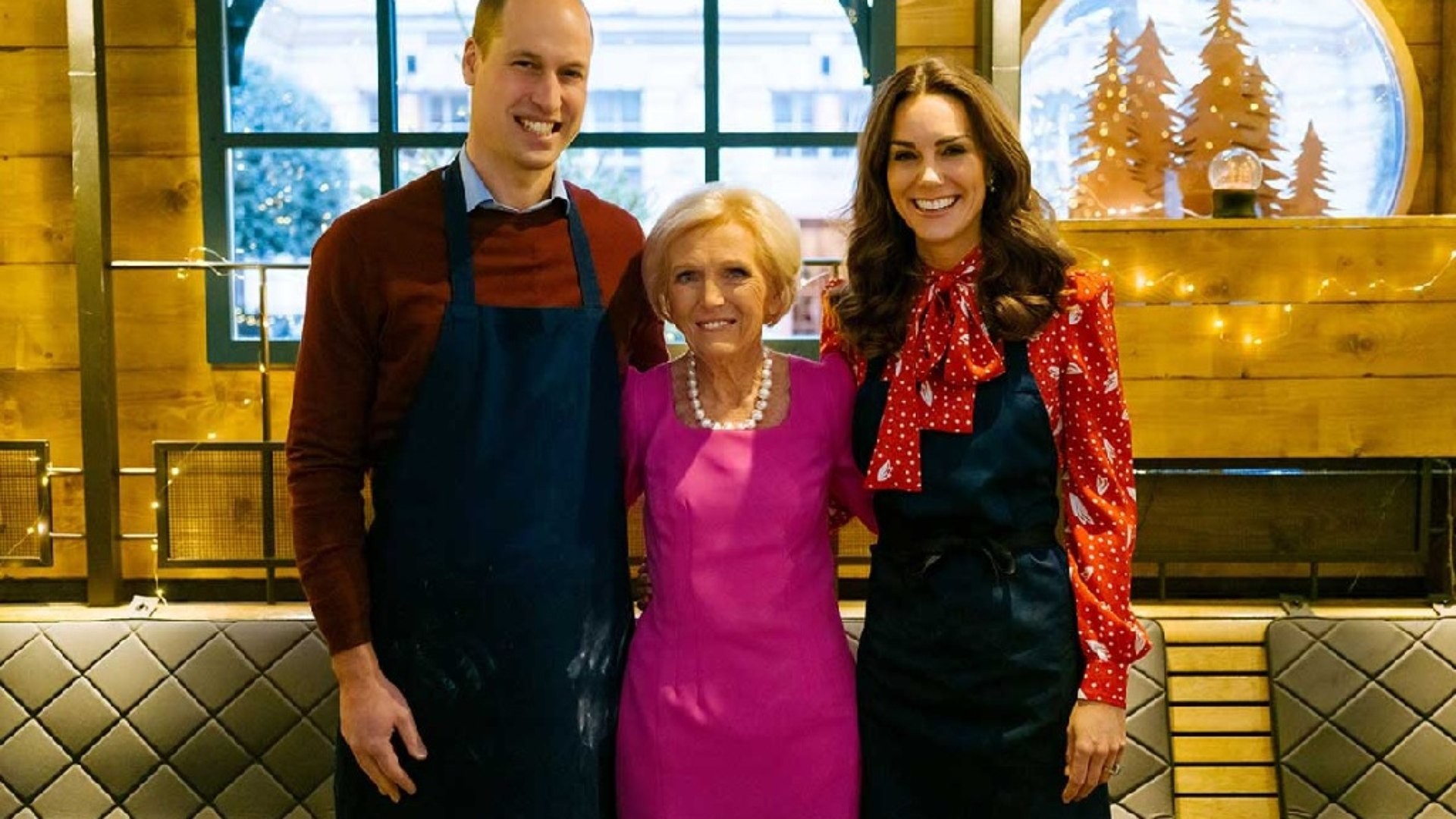 Príncipe William, Mary Berry e Kate Middleton - Reprodução/Instagram