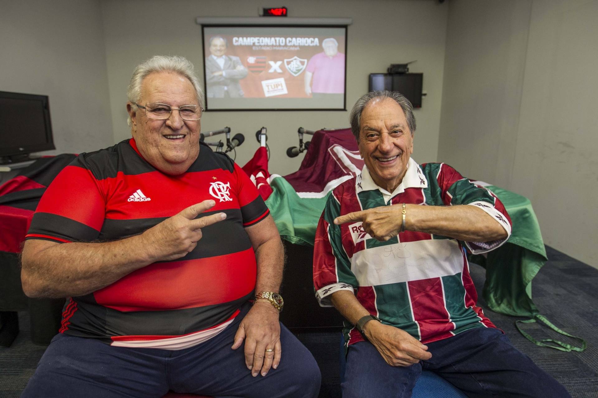 Apolinho e Garotinho formaram uma dupla de ouro no r&aacute;dio esportivo - M&aacute;rcio Mercante / Arquivo O Dia