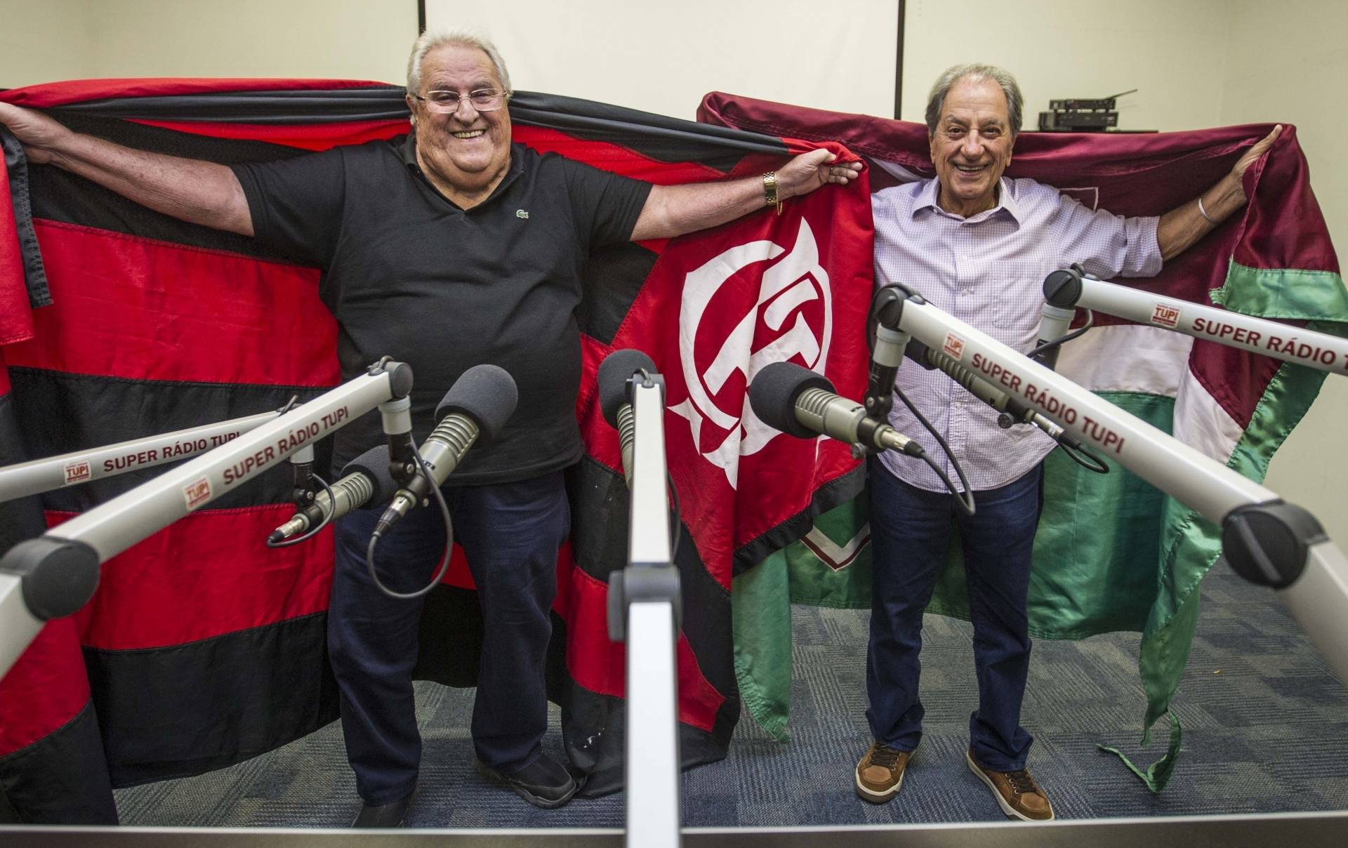 Apolinho e Garotinho em encontro promovido por O Dia em 2007 - M&aacute;rcio Mercante /Arquivo O Dia