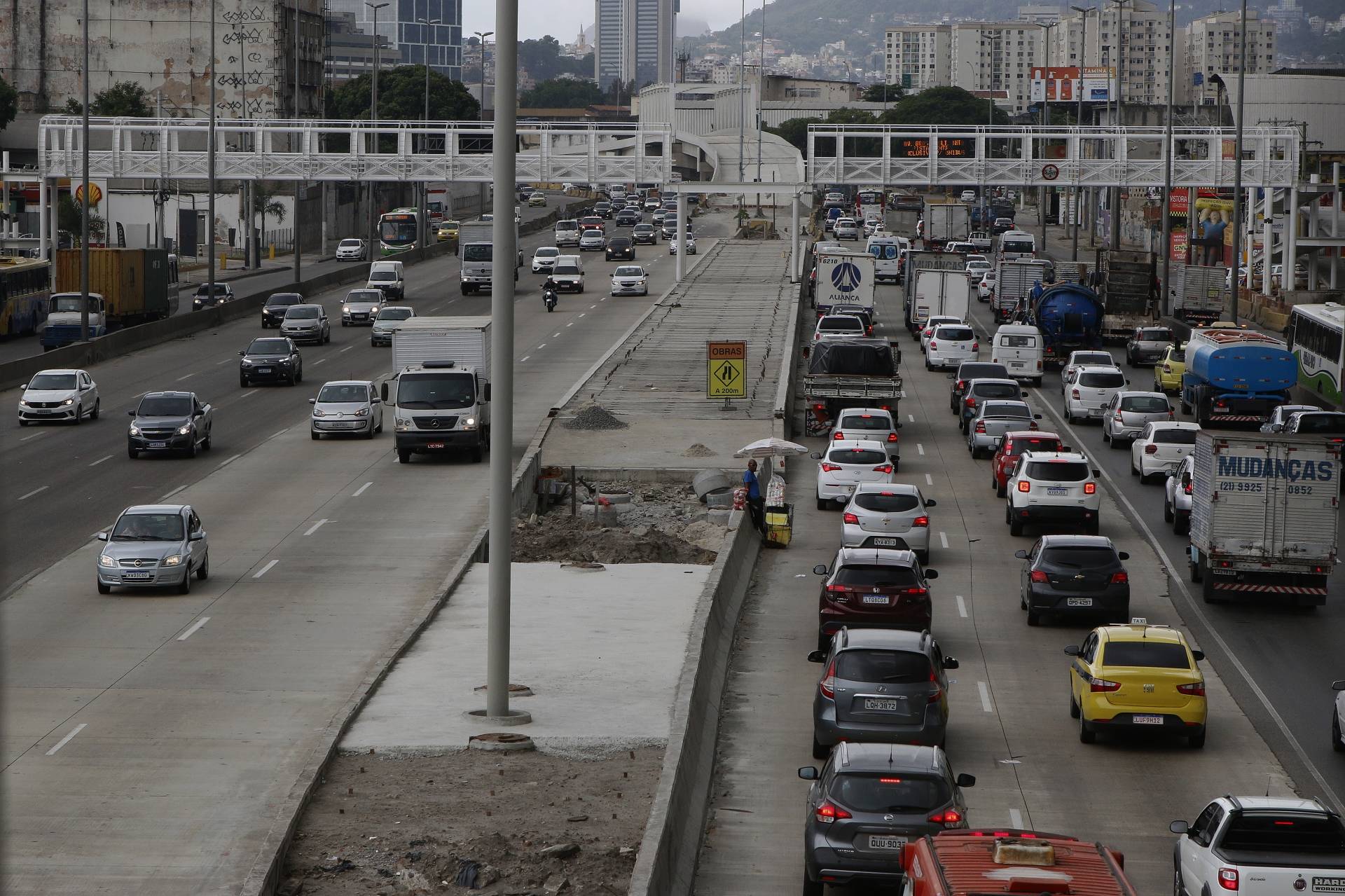 Obras do BRT Transbrasil  - Reginaldo Pimenta / Agencia O Dia