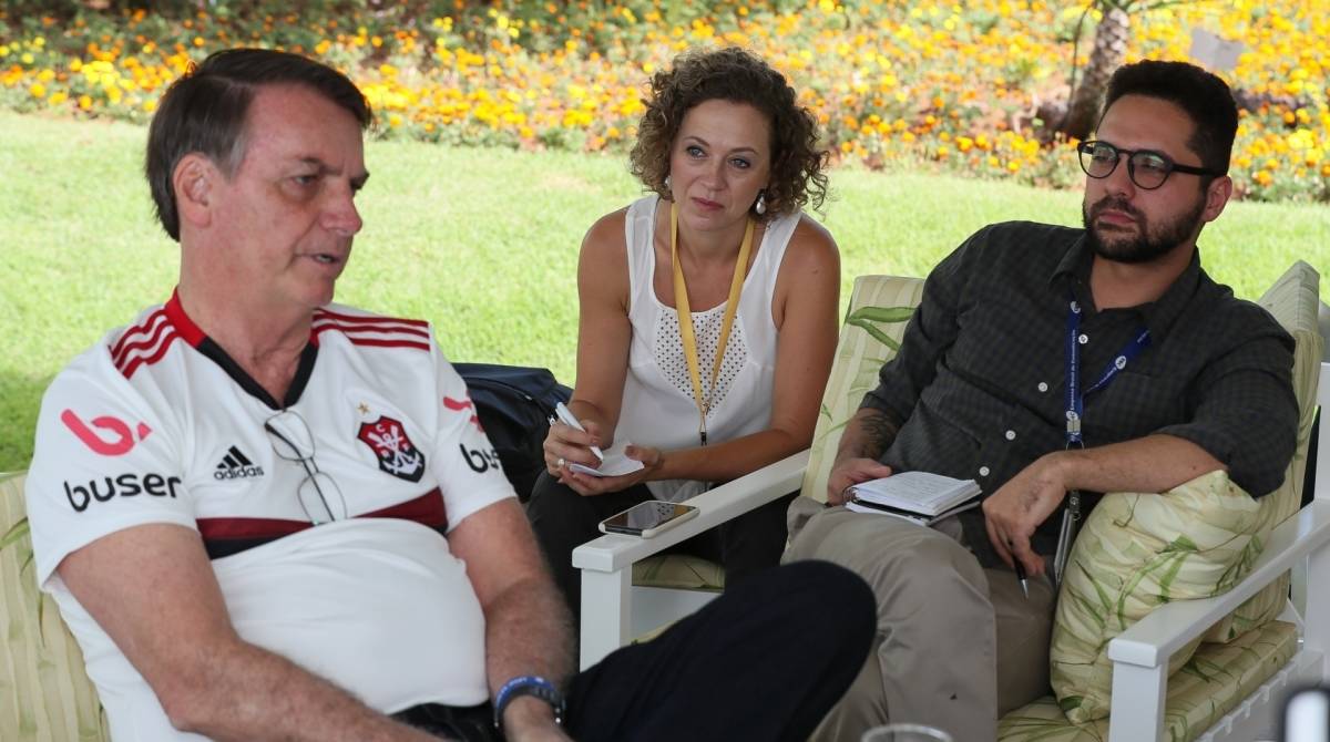 Presidente conversou com jornalistas no Palácio da Alvorada