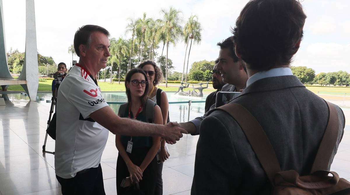 Presidente conversou com jornalistas no Palácio da Alvorada