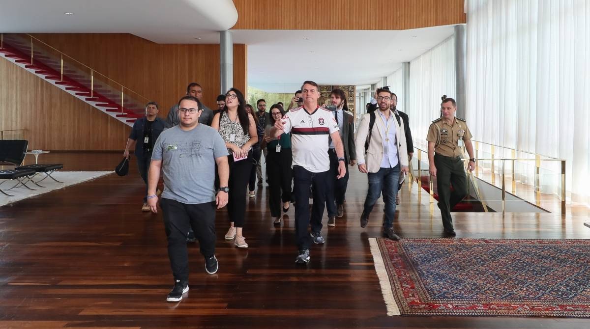 Presidente conversou com jornalistas no Palácio da Alvorada