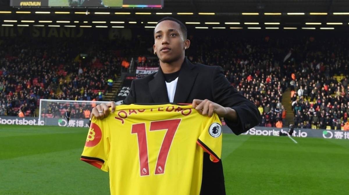 João Pedro é apresentado pelo Watford - Divulgação