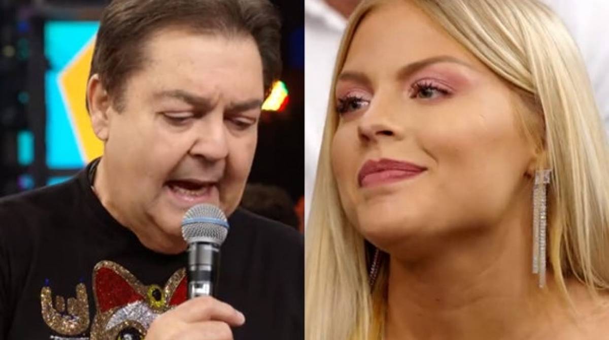 Faustão alfineta Luisa Sonza ao vivo - Reprodução