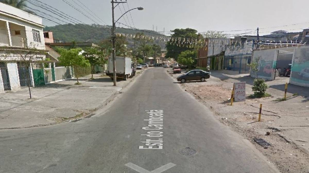 Ação dos criminosos aconteceu na Estrada do Camboatá - Reprodução/Google Street View
