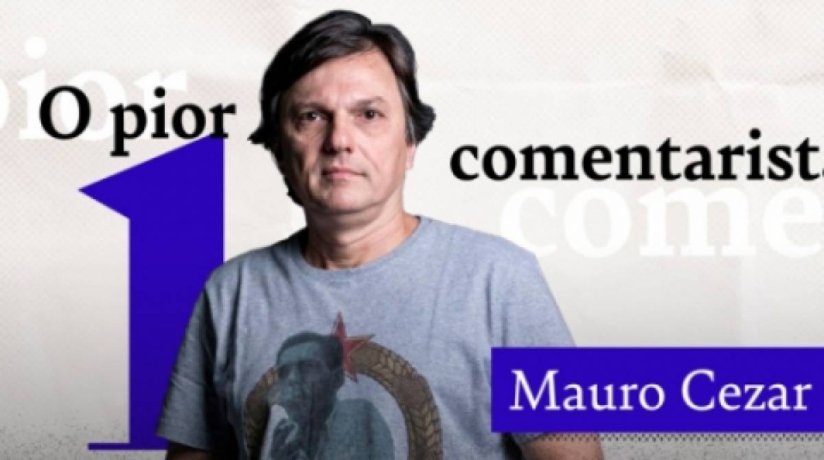 Embora apareça na quarta colocação entre os melhores comentaristas, Mauro Cezar foi eleito como o pior comentarista, na visão dos atletas