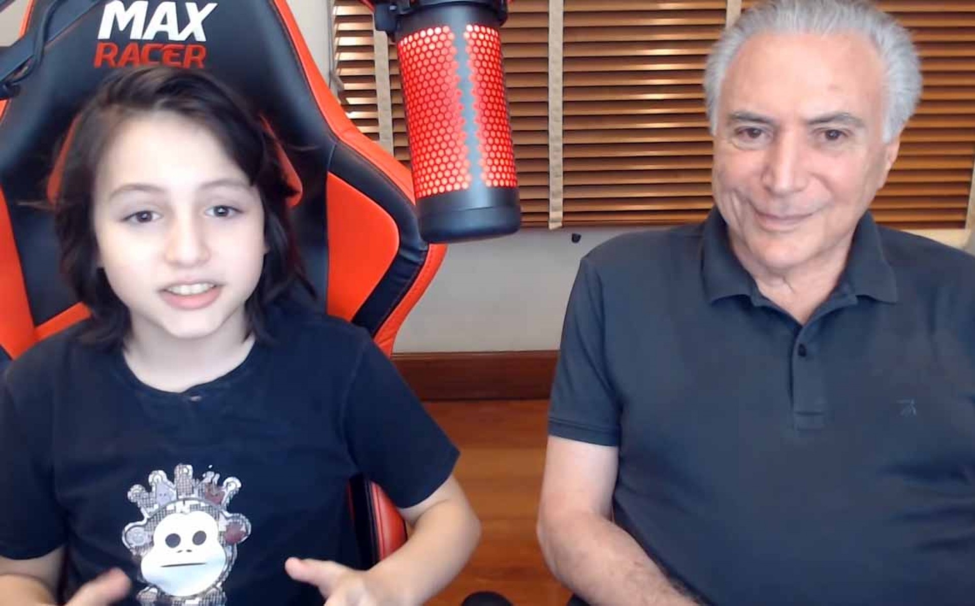 Michelzinho entrevistou o pai em seu canal no Youtube - Reprodução / Youtube