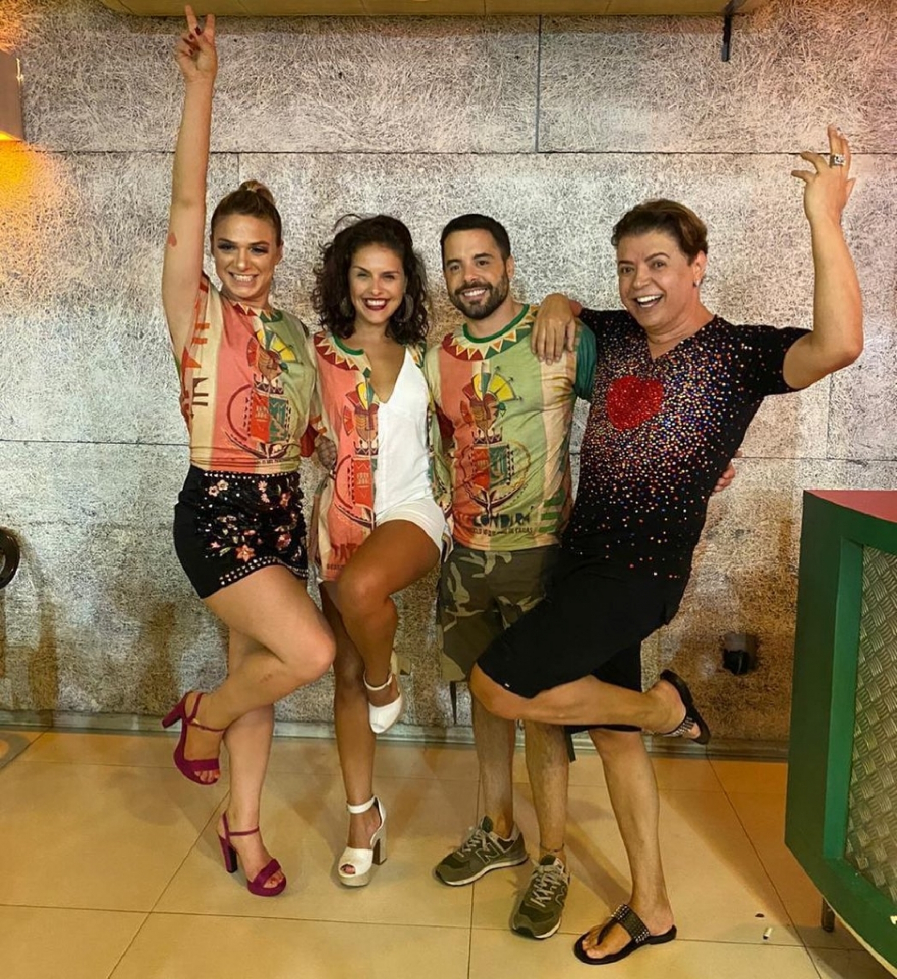 Glamour Garcia, Paloma Bernardi, Pedro Carvalho e David Brazil - Reprodução Internet