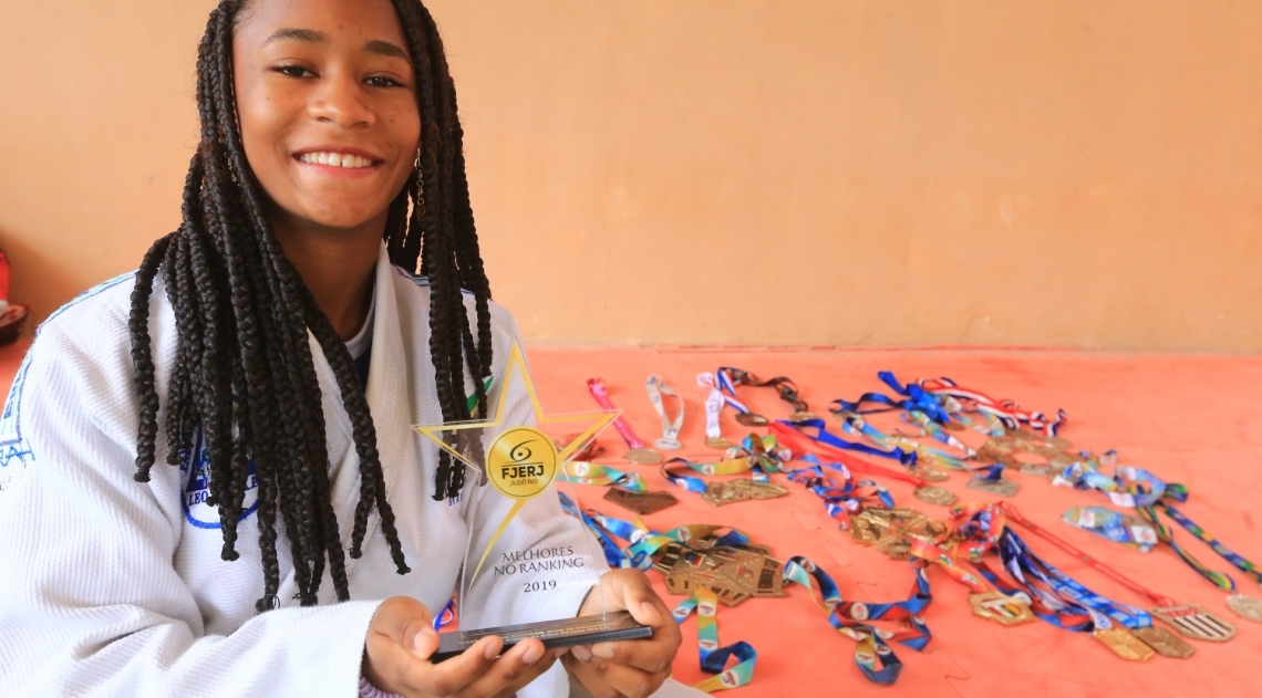 Mariana, campeã de judô